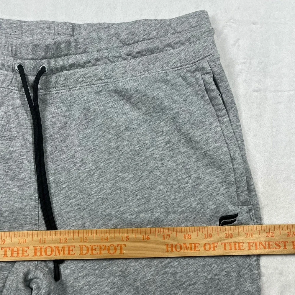 Fabletics Joggers Mens Size M Heather Grey Cotton Blend Drawstring Athleisure